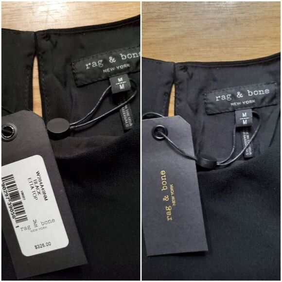 Rag & Bone Etta Side Tie Top sz Medium in Black - Picture 6 of 8